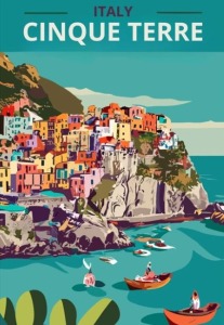 Cinque Terre Travel Poster